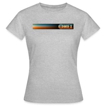 Onex Flair - Frauen T-Shirt - Grau meliert - Vorne - AI Model Female 172 dark (172cm)