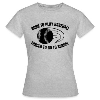 Équipe de baseball Joueurs de baseball Joueurs de baseball - T-shirt Femme - gris chiné - Devant - AI Model Female 172 dark (172cm)