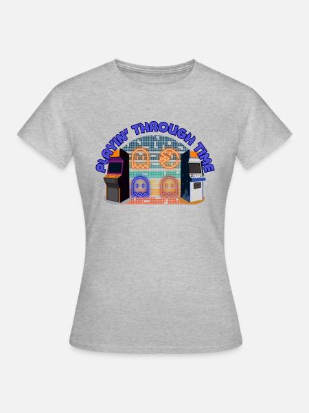 Jouez dans le temps - T-shirt Femme - gris chiné