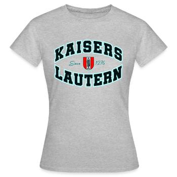 KAISERSLAUTERN - Frauen T-Shirt - Grau meliert - Vorne - AI Model Female 172 dark (172cm)