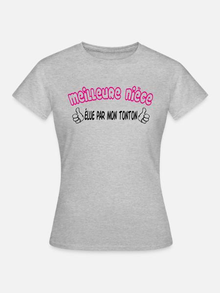 Beste Nichte - Frauen T-Shirt - Grau meliert
