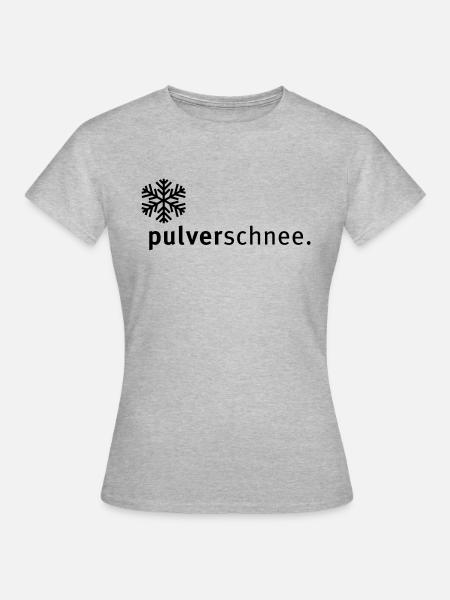 pulverschnee - Frauen T-Shirt - Grau meliert