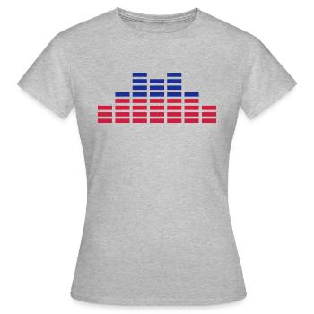 sound - Women's T-Shirt - heather grey - Front - AI Model Female 172 dark (172cm)