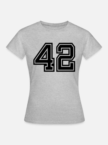 42 - Frauen T-Shirt - Grau meliert
