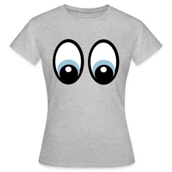 Eyes eye - Women's T-Shirt - heather grey - Front - AI Model Female 172 dark (172cm)