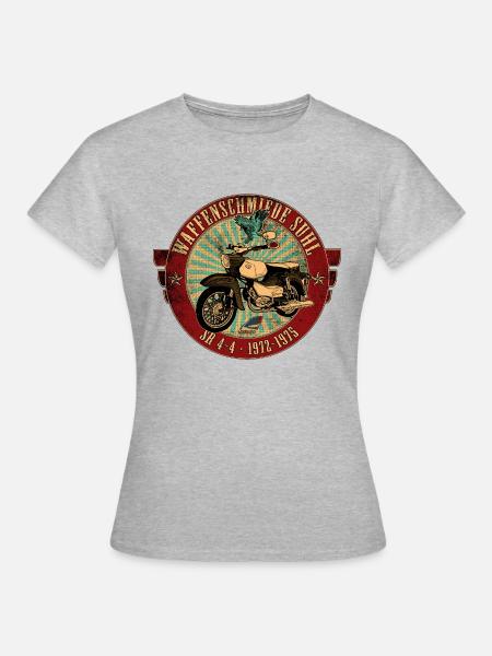 Simson SR4-4 Habicht - Frauen T-Shirt - Grau meliert