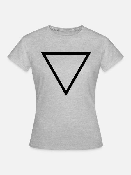 Dreieck - Frauen T-Shirt - Grau meliert