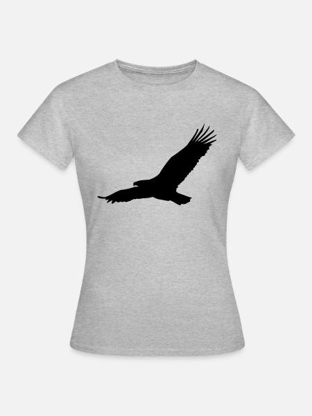 Adler - Frauen T-Shirt - Grau meliert