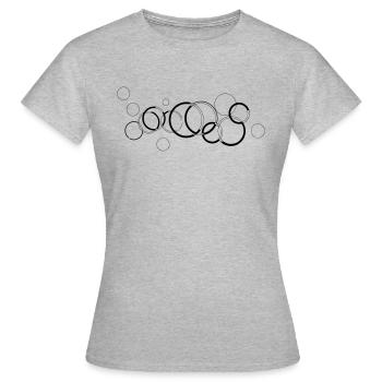 Circles - Women's T-Shirt - heather grey - Front - AI Model Female 172 dark (172cm)