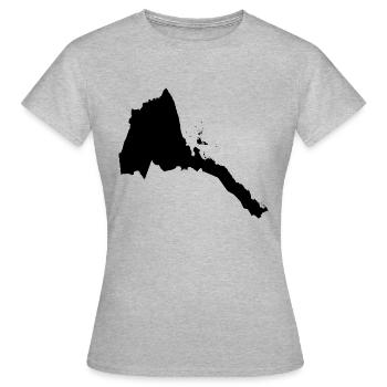 Eritrea black - Frauen T-Shirt - Grau meliert - Vorne - AI Model Female 172 dark (172cm)
