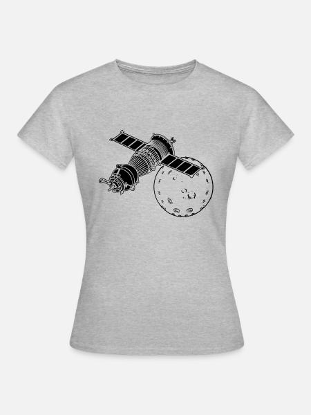 Rakete 04 - Frauen T-Shirt - Grau meliert