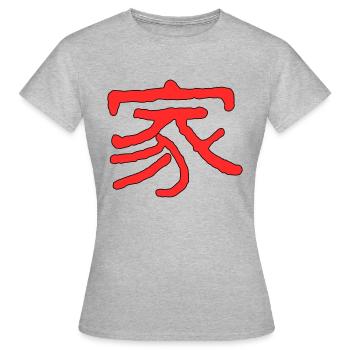House In Japanese - Women's T-Shirt - heather grey - Front - AI Model Female 172 dark (172cm)