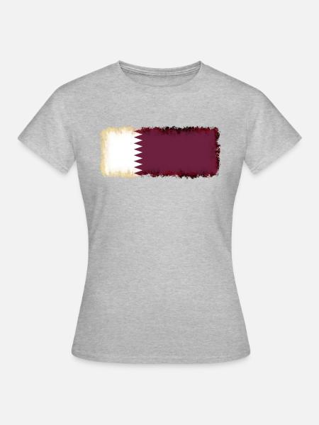 Katar - Frauen T-Shirt - Grau meliert
