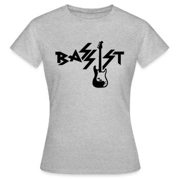 bassist - Women's T-Shirt - heather grey - Front - AI Model Female 172 dark (172cm)