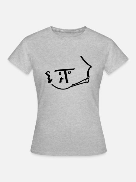 Smoker - Frauen T-Shirt - Grau meliert
