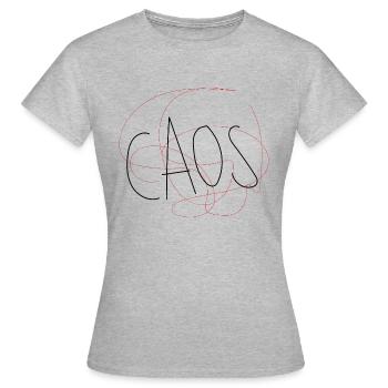 CHAOS - T-shirt Femme - gris chiné - Devant - AI Model Female 172 dark (172cm)
