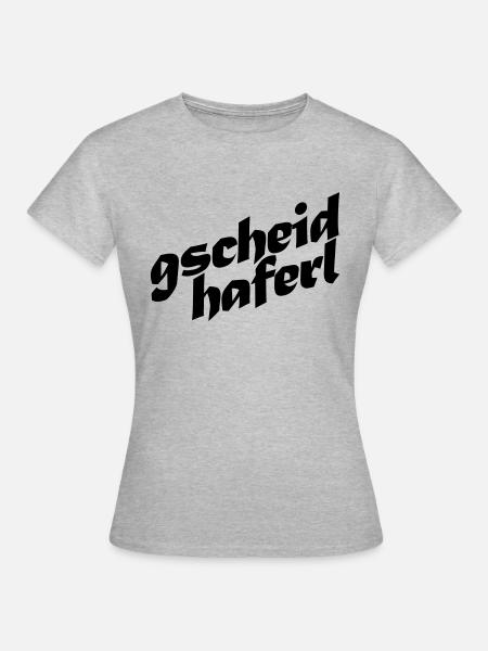 gscheidhaferl - Frauen T-Shirt - Grau meliert
