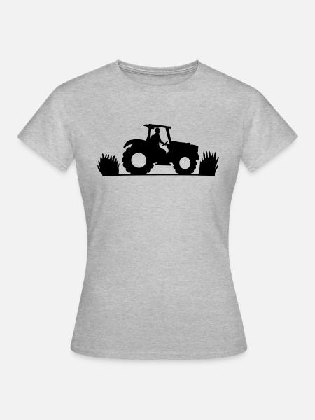 Landwirt Felder Farmer - Frauen T-Shirt - Grau meliert