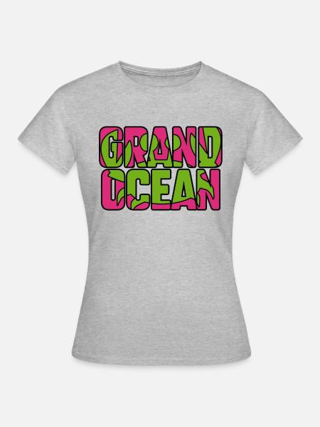 Großer Ozean - Frauen T-Shirt - Grau meliert