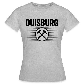 Duisburg Glueck auf - Frauen T-Shirt - Grau meliert - Vorne - AI Model Female 172 dark (172cm)