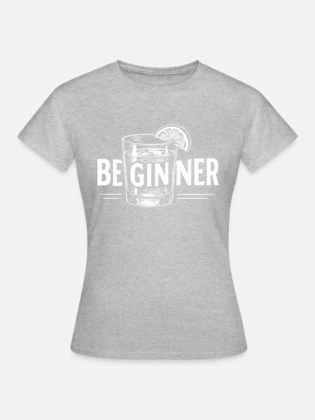 Beginner: Perfekte Geschenkidee für Anfänger! - Frauen T-Shirt - Grau meliert