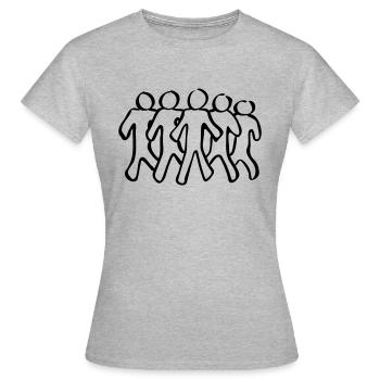 Esprit d'équipe - T-shirt Femme - gris chiné - Devant - AI Model Female 172 dark (172cm)