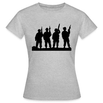 Veterans Day - T-shirt Femme - gris chiné - Devant - AI Model Female 172 dark (172cm)