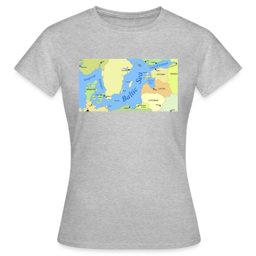 Baltic Sea Map - Women's T-Shirt