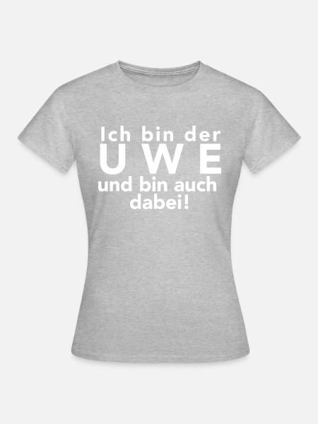 Uwe - Frauen T-Shirt - Grau meliert