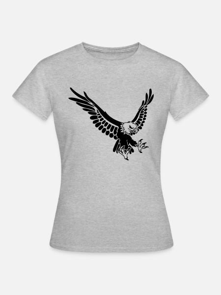 eagle - Frauen T-Shirt - Grau meliert