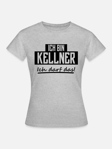 ich bin kellner - Frauen T-Shirt - Grau meliert