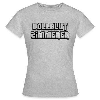 vollblut zimmerer - Frauen T-Shirt - Grau meliert - Vorne - AI Model Female 172 dark (172cm)