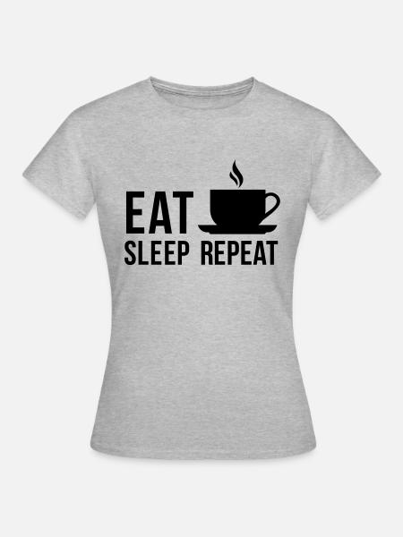 Kaffee - Frauen T-Shirt - Grau meliert