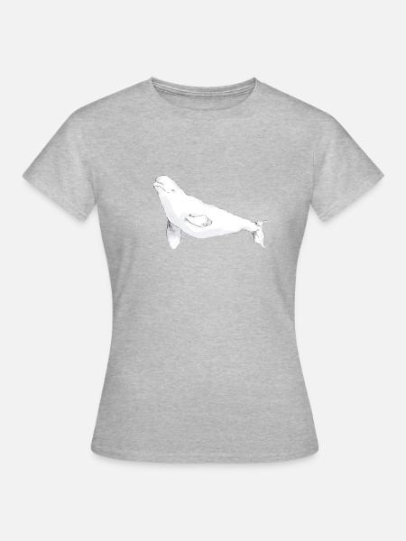 Beluga - Frauen T-Shirt - Grau meliert