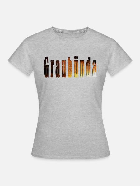 graubünda - Frauen T-Shirt - Grau meliert