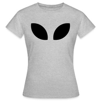 Alien eyes, they are here - Women's T-Shirt - heather grey - Front - AI Model Female 172 dark (172cm)