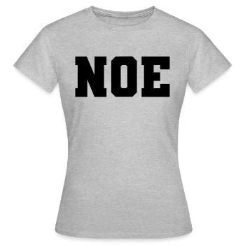 Name - Noe - Women's T-Shirt - heather grey - Front - AI Model Female 172 dark (172cm)