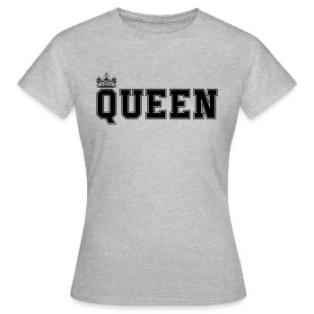 reine - T-shirt Femme - gris chiné - Devant - AI Model Female 172 dark (172cm)