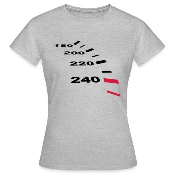 tacho - Frauen T-Shirt - Grau meliert - Vorne - AI Model Female 172 dark (172cm)