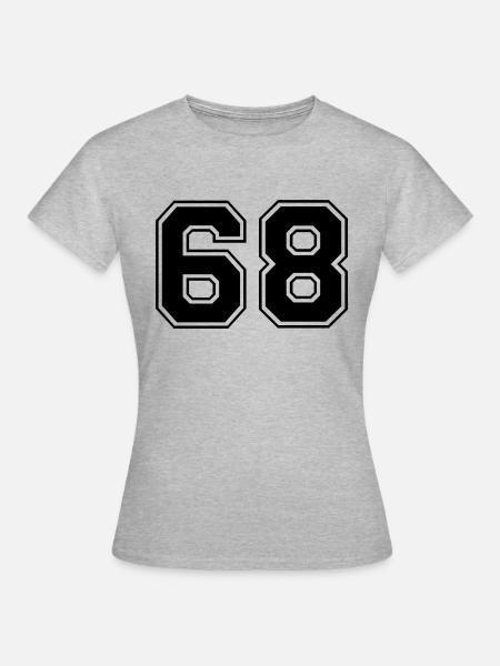 68 - Frauen T-Shirt - Grau meliert