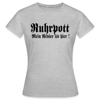 Ruhr - Mon quartier est ici - T-shirt Femme - gris chiné - Devant - AI Model Female 172 dark (172cm)