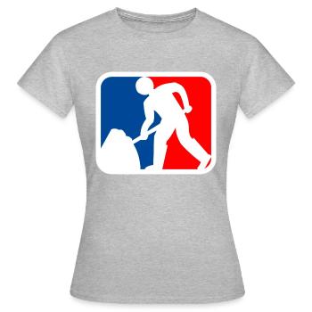 Construction site logo - Women's T-Shirt - heather grey - Front - AI Model Female 172 dark (172cm)