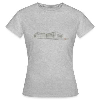 Gebäude Architektur - Frauen T-Shirt - Grau meliert - Vorne - AI Model Female 172 dark (172cm)