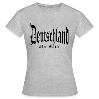 Deutschland Die Elite - Frauen T-Shirt - Grau meliert - Vorne - AI Model Female 172 dark (172cm)