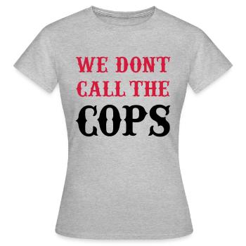 cops - Frauen T-Shirt - Grau meliert - Vorne - AI Model Female 172 dark (172cm)