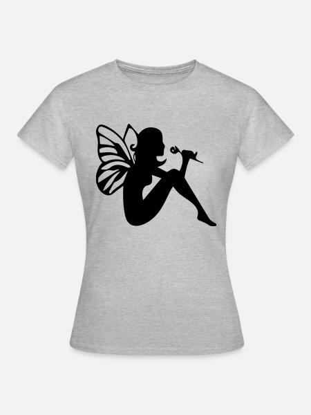 Elfe - Frauen T-Shirt - Grau meliert