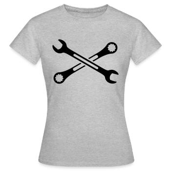 tools - Women's T-Shirt - heather grey - Front - AI Model Female 172 dark (172cm)