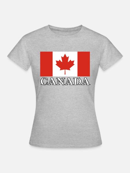 KANADA - Frauen T-Shirt - Grau meliert