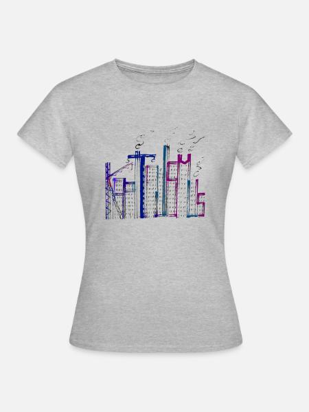 Kapitalismus - Frauen T-Shirt - Grau meliert