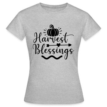 Bénédictions de la moisson - T-shirt Femme - gris chiné - Devant - AI Model Female 172 dark (172cm)